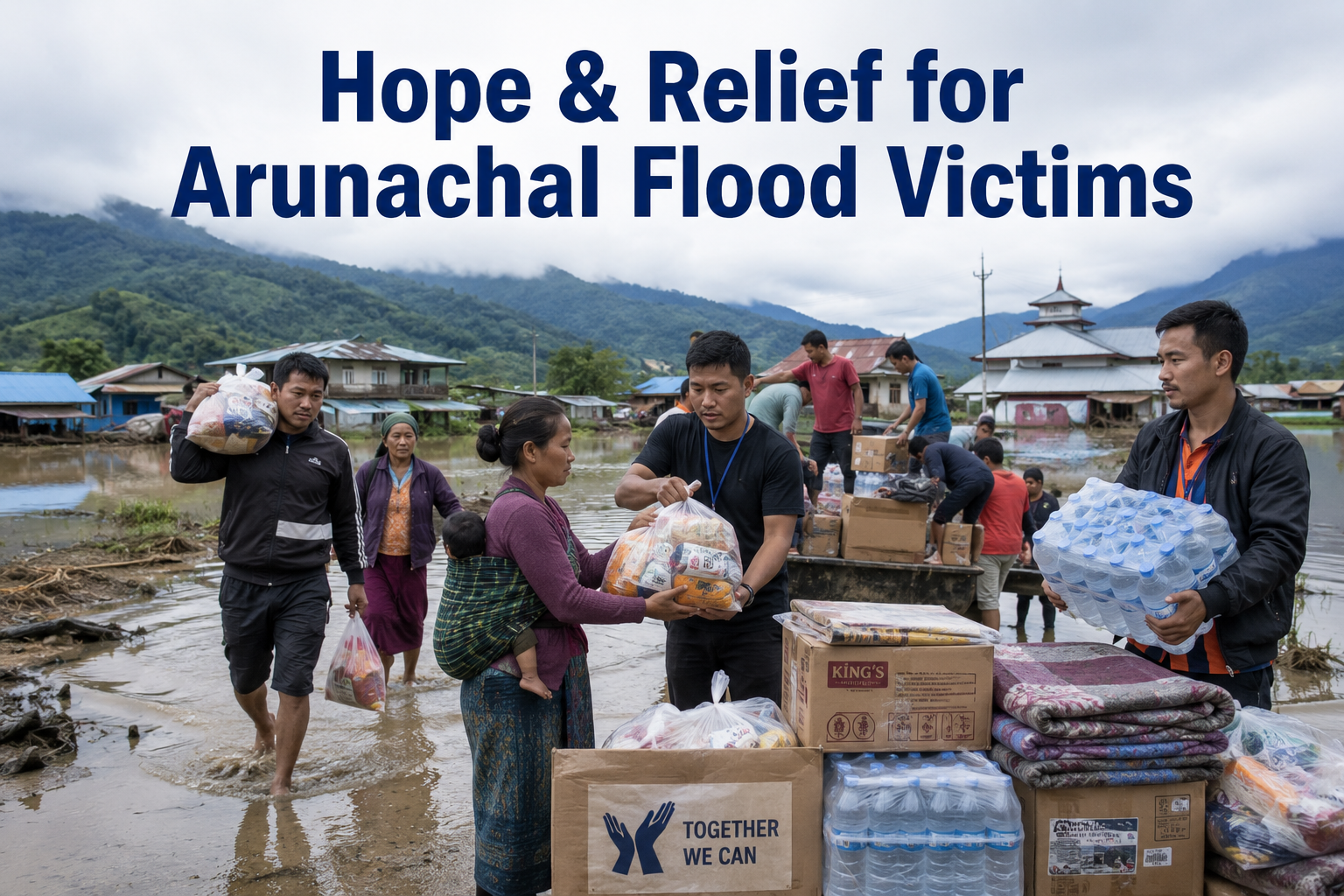 Hope and Relief for Arunachal Flood Victims
